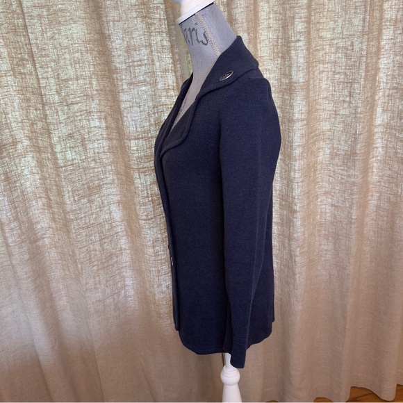 NIC + ZOE Polished Peacoat Navy Jacket, Size XS - Picture 7 of 14